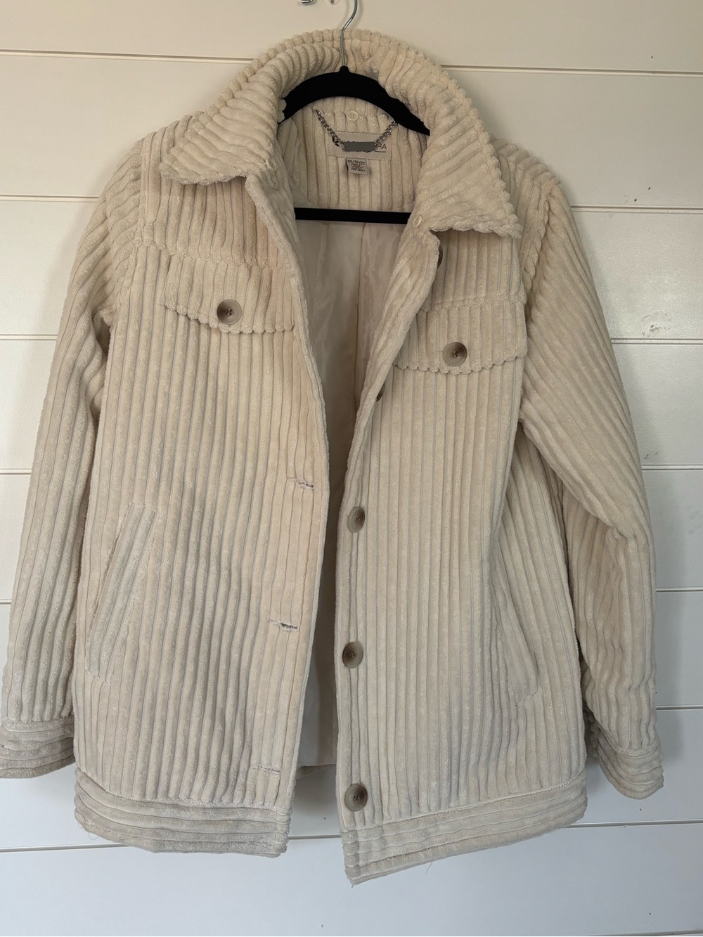 Koolaburra by Ugg Cream Corduroy Button Jacket